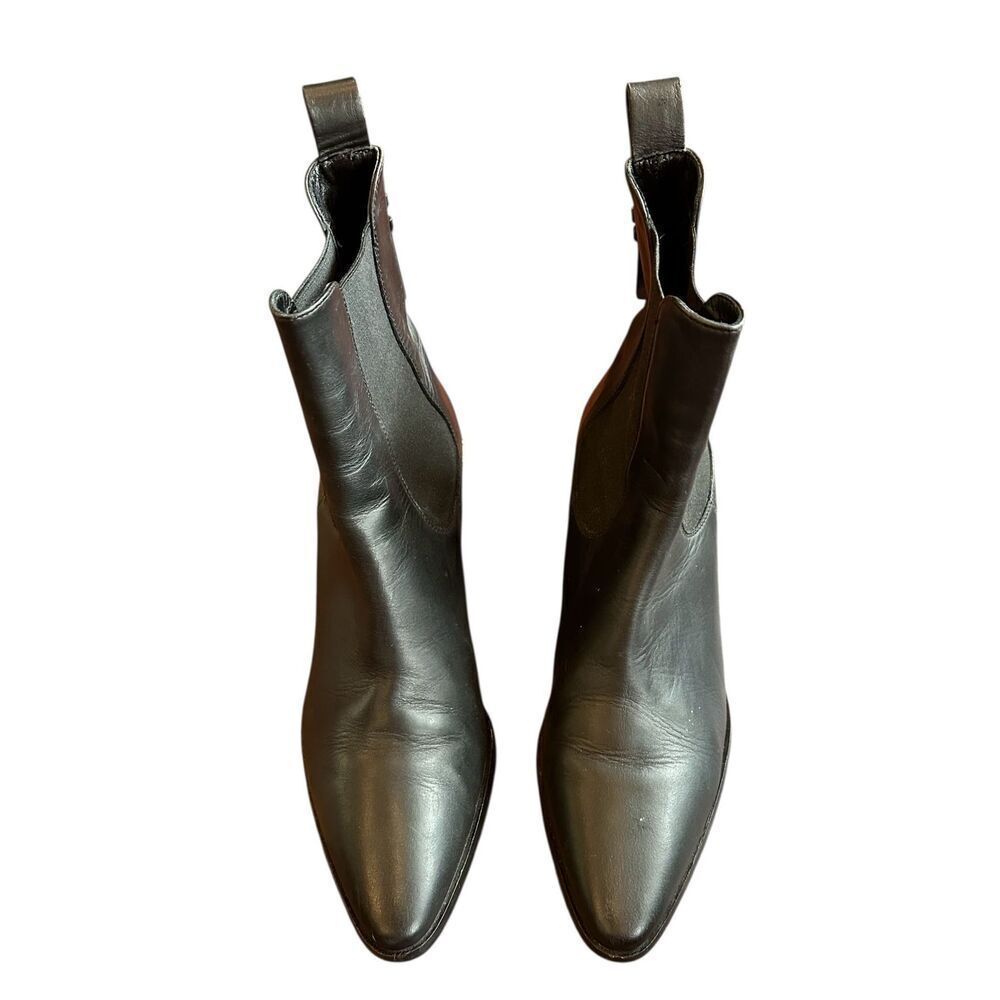 Frame Le Lexington Leather Chelsea Boots in Black Size 38 1/2 or 8 1/2 US - Picture 2 of 8